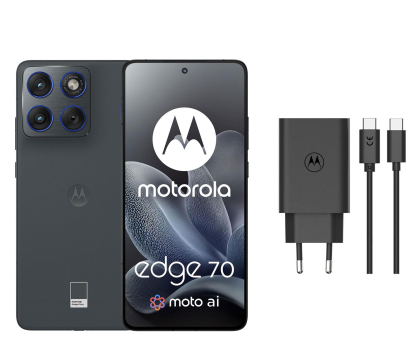 Smartfon / Telefon Motorola edge 70 5G 12/512GB Gadget Gray 120Hz + Ładowarka 68W